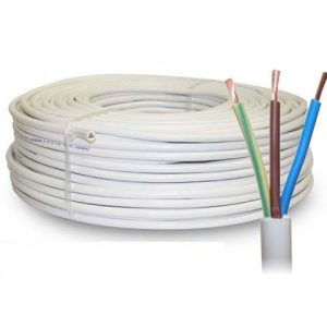 3x1.50 mm2 wit snoer H05Z1Z1-F Eca BR,BL,G/Y (100)