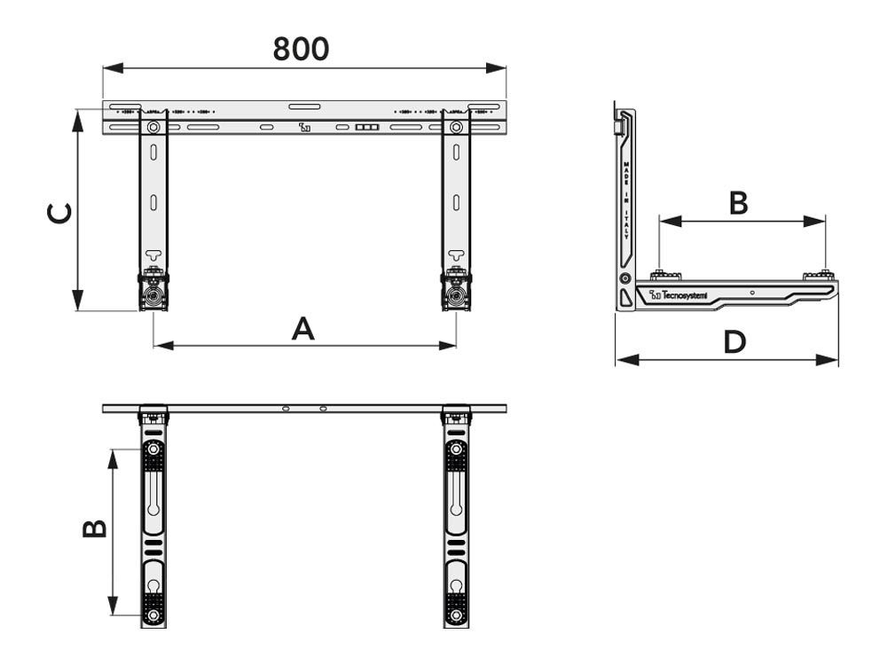Wandbeugel - WB440BX - Afbeelding 2